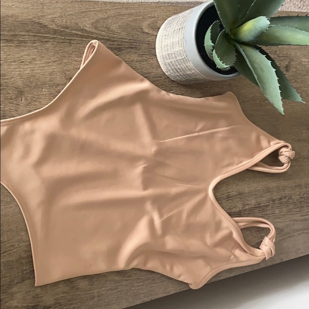 Nude leotard bodysuit